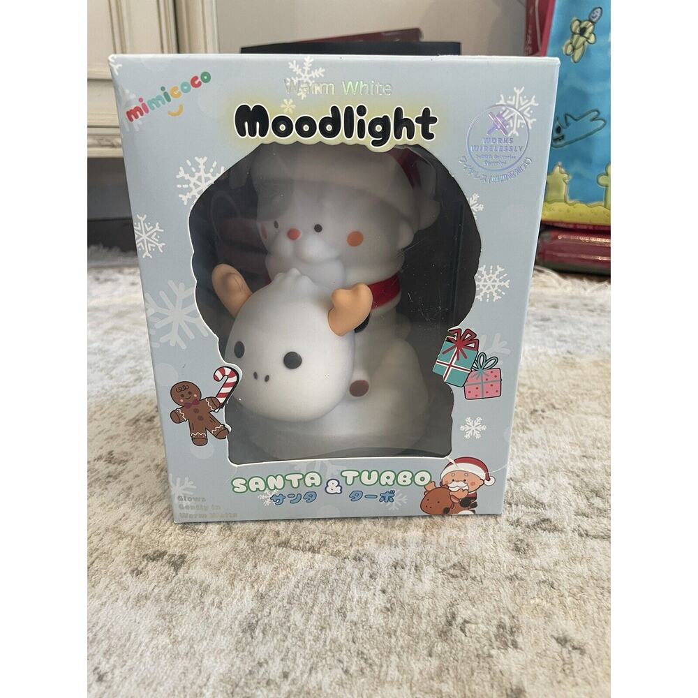 Santa & Turbo Warm White Moonlight‎ Nightlight BNIB Sealed Cute Kids Bedtime